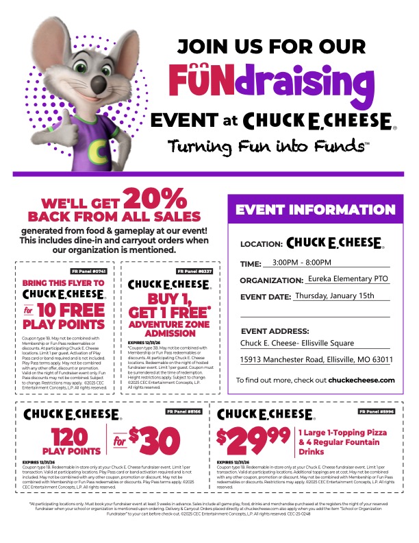 Fundraiser Coupon Color 2026